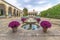 Fountains in garden in Cordoba, Andalusia, Spain