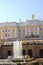 Fountains and a large cascade in Peterhof