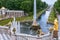 Fountains of Lower Gardens, Canal, Fountain Samson in Peterhof