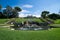 Fountains, pools, staircase in Jouvet Park