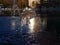 The fountains of the revitalizes Cleveland Public Square - OHIO - USA