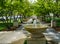 Fountains Row at Elmwood Park, Roanoke, Virginia, USA