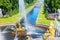 Fountains and Sea Channel in Peterhof Palace, Saint Petersburg