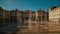 Fountains Spurting Water in Somerset House, London UK