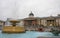 Fountains in Trafalgar Square and National Gallery