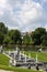 Fountains in the Upper Belvedere Garden in Vienna