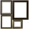 Four antique picture frames