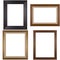 Four antique picture frames