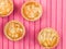 Four Bakewell Tarts With Almonds