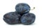 Four blue plums