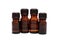 Four bottles of aromatherapy oils