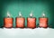Four burning Advent candles