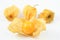 Four cape gooseberries (physalis peruviana) on white background