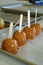 Four Caramel Apples