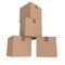 Four cardboard boxes