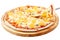 Four Cheese Pizza, mozzarella cheese Dorblu, cheddar cheese, parmesan cheese