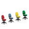 Four color office chairs