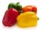 Four color sweet peppers