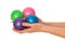 Four colored massage balls