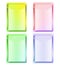 Four colored tablet screen devices for editation