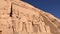 Four colossal statues of Ramesses II at Abu Simbel, Egypt