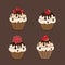 Four cupcake
