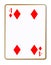 Four Diamonds Isolated Playing Card