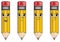 Four different pencils