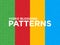 Four different Video blogging seamless patterns with thin line icons: vlog, ASMR, mukbang, unboxing, DIY, stream game, review,