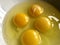 Four egg yolks