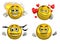 Four Emoticons-5 - with clipping path