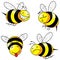 Four emotion bee comic