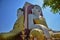 The four faces monks temple in Myanmar