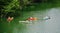 Four Fishermen Fishing for Smallmouth Bass on Roanoke River