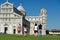 Four Friends on Vacation Visiting Pisa