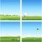 Four golf backgrounds