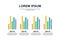 Four graph comparation and statistics slide template