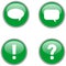 Four green web icons