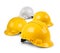 Four hard hat team