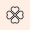 four heart icon. Simple heart, love logo