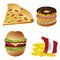 Four icons of fast food