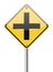 Four intersection traffic sign