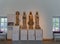 Four Japanese sculptures at the Ostasiatiska Museum of East Asia. Stockholm. Sweden 08.2019