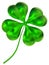 Four-leaf clover as symbol of good luck