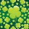 Four Leaf Clover Background EPS