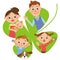 Four-leaf clover and close family