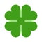 Four Leaf Clover Icon. Saint Patrick Symbol