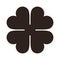 Four Leaf Clover Icon. Saint Patrick Symbol