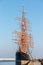 Four-master sailingship Sedov in Gdynia. It is the largest training sailing ship in the world