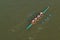 Four men rowing on Danube river